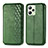 Leather Case Stands Flip Cover Holder S01D for Realme C35 Green