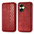 Leather Case Stands Flip Cover Holder S01D for Realme C55 Red