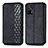 Leather Case Stands Flip Cover Holder S01D for Realme GT 5G Black