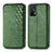 Leather Case Stands Flip Cover Holder S01D for Realme GT 5G Green