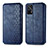 Leather Case Stands Flip Cover Holder S01D for Realme GT Neo 2T 5G Blue