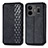 Leather Case Stands Flip Cover Holder S01D for Realme GT Neo6 5G Black