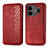 Leather Case Stands Flip Cover Holder S01D for Realme GT3 5G Red