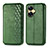 Leather Case Stands Flip Cover Holder S01D for Realme Narzo N55 Green