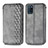 Leather Case Stands Flip Cover Holder S01D for Realme V11 5G Gray