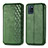 Leather Case Stands Flip Cover Holder S01D for Realme V11s 5G Green