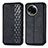 Leather Case Stands Flip Cover Holder S01D for Realme V50 5G Black