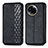 Leather Case Stands Flip Cover Holder S01D for Realme V50s 5G Black