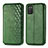 Leather Case Stands Flip Cover Holder S01D for Samsung Galaxy A02s Green