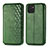 Leather Case Stands Flip Cover Holder S01D for Samsung Galaxy A03 Green