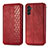 Leather Case Stands Flip Cover Holder S01D for Samsung Galaxy A04s Red