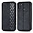 Leather Case Stands Flip Cover Holder S01D for Samsung Galaxy A11 Black