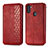 Leather Case Stands Flip Cover Holder S01D for Samsung Galaxy A11 Red