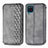 Leather Case Stands Flip Cover Holder S01D for Samsung Galaxy A12 5G Gray