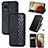 Leather Case Stands Flip Cover Holder S01D for Samsung Galaxy A12