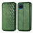 Leather Case Stands Flip Cover Holder S01D for Samsung Galaxy A12 Green