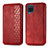 Leather Case Stands Flip Cover Holder S01D for Samsung Galaxy A12 Red