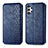 Leather Case Stands Flip Cover Holder S01D for Samsung Galaxy A13 4G Blue