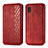 Leather Case Stands Flip Cover Holder S01D for Samsung Galaxy A21 SC-42A Red