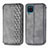 Leather Case Stands Flip Cover Holder S01D for Samsung Galaxy A22 4G Gray