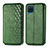 Leather Case Stands Flip Cover Holder S01D for Samsung Galaxy A22 4G Green