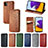 Leather Case Stands Flip Cover Holder S01D for Samsung Galaxy A22 5G