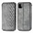 Leather Case Stands Flip Cover Holder S01D for Samsung Galaxy A22 5G Gray