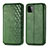 Leather Case Stands Flip Cover Holder S01D for Samsung Galaxy A22 5G Green