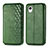 Leather Case Stands Flip Cover Holder S01D for Samsung Galaxy A22 5G SC-56B Green