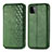 Leather Case Stands Flip Cover Holder S01D for Samsung Galaxy A22s 5G Green