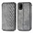 Leather Case Stands Flip Cover Holder S01D for Samsung Galaxy A31 Gray