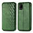 Leather Case Stands Flip Cover Holder S01D for Samsung Galaxy A31 Green