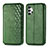 Leather Case Stands Flip Cover Holder S01D for Samsung Galaxy A32 5G Green