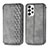 Leather Case Stands Flip Cover Holder S01D for Samsung Galaxy A33 5G Gray