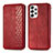 Leather Case Stands Flip Cover Holder S01D for Samsung Galaxy A33 5G Red