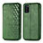 Leather Case Stands Flip Cover Holder S01D for Samsung Galaxy A41 Green