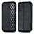 Leather Case Stands Flip Cover Holder S01D for Samsung Galaxy A41 SC-41A Black