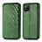 Leather Case Stands Flip Cover Holder S01D for Samsung Galaxy A42 5G Green