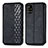 Leather Case Stands Flip Cover Holder S01D for Samsung Galaxy A51 5G Black