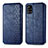 Leather Case Stands Flip Cover Holder S01D for Samsung Galaxy A51 5G Blue