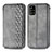 Leather Case Stands Flip Cover Holder S01D for Samsung Galaxy A51 5G Gray