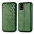 Leather Case Stands Flip Cover Holder S01D for Samsung Galaxy A51 5G Green