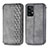 Leather Case Stands Flip Cover Holder S01D for Samsung Galaxy A72 4G Gray