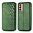 Leather Case Stands Flip Cover Holder S01D for Samsung Galaxy F13 4G Green