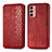 Leather Case Stands Flip Cover Holder S01D for Samsung Galaxy F13 4G Red