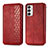 Leather Case Stands Flip Cover Holder S01D for Samsung Galaxy F23 5G Red