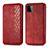 Leather Case Stands Flip Cover Holder S01D for Samsung Galaxy F42 5G Red