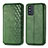 Leather Case Stands Flip Cover Holder S01D for Samsung Galaxy F52 5G Green