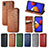 Leather Case Stands Flip Cover Holder S01D for Samsung Galaxy M01 Core