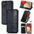 Leather Case Stands Flip Cover Holder S01D for Samsung Galaxy M02s